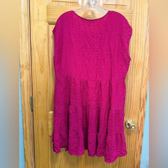 Gorgeous Knox Rose size L fuchsia dress - Picture 2 of 5